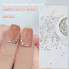 Nail Art Decorations Japanese 10BoxMini Diamond Little Silver BeadFlat Bottom Czech Flash Crystal For Summer UV Polish Gel Decoration 230822