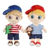 Dolls Humanoid Doll Cute Children's Cartoon Plush Boy Girl Rag Head Hat Toy Birthday Gift 230822