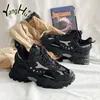 Höjd ökande skor mäns skor harajuku stil mesh andningsbara avslappnade sneakers mode khaki öka plattform vattentäta skor våren 230822