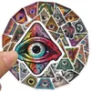 50 PCS All Seeing Eye Stickers For Car Laptop Fridge Helmet Ipad Bicycle Phone Motorcycle PS4 Book Pvc DIY Toys Kids Decals