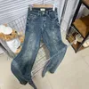 womens Pantalon en jean droit femme jean taille haute jean copain ample pour femme pantalon large Baggy jean bleu CHD230823 skywings