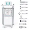 Machine ultrasonique 9 en 1 pour peler la peau à l'eau et à l'hydrogène, Dermabrasion RF, BIO, lifting de la peau, Jet d'oxygène, avec stylo à bulles de Mousse