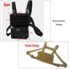 Herenvesten Outdoor Tactical Vest Bag CS Militair Wargame Chest Rig Airsoft Pouch Holster Molle System Men Shoulder Camping Backpack 1000D 230822