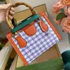 ggbag Avondtassen Mini Diana Bamboe Tote Bag 17 Kleuren Houndstooth Handtassen Dames Crossbody Schouder Clutch Bags Portemonnee Afneembaar Rood Groen Wid