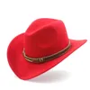 Wide Brim Hats Bucket Hats Party Hat's Men's Wool Western Cowboy Hat For Gentleman Lady Winter Autumn Jazz Cowgirl Cloche Sombrero Caps 2 Big Size 230822