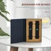 The Wooden Bookmark With Oceans And Mountains Pattern Is A Unique Gift For Teachers Students Men Women