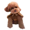 犬アパレルペットクリスマスケープ冬の子犬服フード付きリトルキャットドレスソリッドかわいい温かいペット快適な物資
