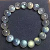 Bangle Natural Labradorite Bracelet Crystal Bead Healing Stone Fashion Gemstone Women Jewelry Gift 1pcs 11MM