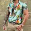 Erkekler Sıradan Gömlekler 2023 Camisa Floral Hawaiana Estilo Vikingo Ortaçağ Orijinal Nueva