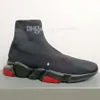 Designers Sapatos Speed ​​Sapato Casual Plataforma de sapatos Homens homens triplos Paris Botas