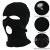 Cappello invernale Balaclava Cappello caldo morbido 3 buche Full Face Mask Cappello da moto Cappelli da motociclismo Fashi