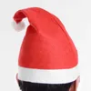10pcs / lot Noël Noël chapeau doux enfant adulte santa claus court peluche noel joyeux noël décor cadeau bonne année 2023 hkd230823