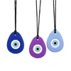 Baby silicone teether Chewelry Sensory Necklace Boys Girls Teacridrop Hye Hye Hye Hye Hye Eye Pendant Toys Toys Authd Autismo