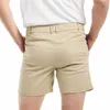 Men's Shorts AIMPACT Mens Casual Cotton Slim Fit Elastic Waist Cargo 5.5 Inch Inseam With Pockets
