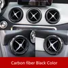 ABS ABS Koolstofvezelstijl Airconditioning Uitlaatcirkel Trim voor Mercedes Benz A W17613-18GLA X15613-15CLA C11713-18 KLASSE254O