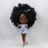 Куклы ледяной DBS Blyth Doll 16 BJD Super Black Skin Tone Darkest Hair Coade Bl9103 230822