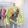 Women's Hoodies Sweatshirts Letter Printing Sweatshirt Women High Street Cartoon Puppy Car Clothes Casual Crew Neck Sweater Bulk Items Wholesale Lots 230822