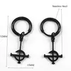 Pendientes de tuerca Goth Ghost BC Sin nombre Cuelga Acero inoxidable Ghoul Band Papa Emérito Máscara Grucifix Póster Pendiente colgante Joyería E1722