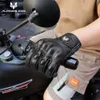 Luvas de cinco dedos Suomy Leather Motorcycle Luve Mens Rain Cover para Motão de Moto de Summer Acessórios elétricos 230823