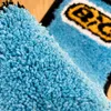 Tapijtblauw lichtere tuft tupted tapijt tapijt voor slaapkamer woonkamer retro regenboog pluizige antislip bad badkamer tapijt niet-slip mat home decor 230823