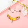 Strand Yellow Cheese Jewelry Sweet Glass Diy Beaded Original Armband Girls Pineapple Fashion Accessories Gift