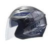 Cascos de motocicleta Dot Summer Vintage Casco abierto 3/4 Cara Casco Moto Jet Scooter Bike Retro Casque