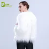 Frauenfell Kunstpelz LED -Pelzmantel Bühne Kostüme Frauen LED Luminous Clothes Jacke Tanz Show Kunstpelzmäntel Star Nightclub Weihnachten LED -Mantel 230822