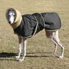 Dog Apparel Greyhound Wolfhound Shepherd Whippet Jacket Autumn Warm Velvet Pet Clothes Waterproof Winter Vest For Medium Large Coat