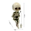 Gardendecoraties 1 van de schedelvissen Figurine Multifunctionele desktop Grappige Halloween Skeleton Craft Supplies Indoor Buiten Yard Party Decor 230822