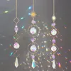 Décorations de jardin Crystal Wind Chime Catcher Diamond Prisms Pendentif Rainbow Chaser Suspendu Drop Window Décoration Outdoor Windchime 230822