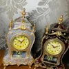 Table Clocks Vintage High-end Clock Silent Scanning Hour Reporting 16 Music Rotating