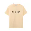 T-shirt pour hommes Designer Noir Blanc Beige Lettre classique marque de broderie 100% coton anti-rides mode respirante tenue de couple décontractée