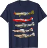 T-shirt femminile North American P-51 Mustang Fighter Men T-shirt Short Casual Casual 100% Cotton T Shirts Times S-3XL 230823