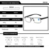 نظارات حظر الضوء الأزرق RBNN ANTI Blue Light Computer Closes Men With CR-39 Lens Green Cover Blue Light Metal Frame 0 1.75 2.25 230823