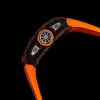 Richardmiler montres automatiques mécaniques montres-bracelets suisses célèbres montre montre pour hommes Rm 11-03 Ntpt Orange HBNC
