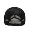 Bollmössor Fashion American Flag Brodery Baseball Net Caps Spring och Summer Outdoor Justerbara Casual Hats Sunscreen Hat X0621