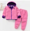 Kleidung Sets Kinderpolar Fleece Hoodie Jacke Autumn Girl Langarmer warmer Jungenanzug 2 10 Jahre alte Jungen Kleidung Pullover Top Hosen 230823