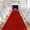 Party Supplies Red Carpet Runner Runway Rug för Wedding Christmas Thanksgiving Outdoor Accessories Hallway Längd Custom