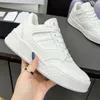 12023 CT-07 Designer Sneaker skateboard shoes Casual Shoes Calfskin Leather White Red Blue Letter Overlays Platform Low Lace up Sneakers Size 35-44