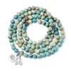 Strand Natural Imperatore Turquoise Bracciale Zen Lotus Buddha Stone Fashion Gioielli di lusso all'ingrosso