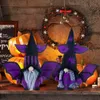 Objets décoratifs décorations d'Halloween chauve-souris avec ailes poupée vieil homme sans visage fantôme Festival nain 230822