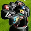 Autres produits de golf 9 10pcs Portable PU Club Iron Head Couvre Protecteur Golfs Cover Set Accessoires Putter Headcover 230822