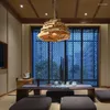 Lampes suspendues Japonais Sud-Est Asiatique Bambou Tissage Restaurant Bar Lanterne Art Tatami Chambre Chapeau Inn Thé Maison Balcon Pendan