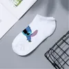Lilo Stitch Kurze mehrfarbige Bootssocken Frühling Sommer Cartoon Einfache atmungsaktive Socken für Männer und Frauen Süße kurze Socken