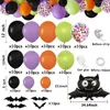 Décoration de fête Halloween Ballon Guirlande Arch Kit Orange Violet Noir Araignée Ballons En Latex Halloween Horreur Décoration De Fête Ballons Confettis L0823