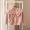 Pullover Autumn Winter Sweater Clothes For Girl Flower Cute knit Wear Long Sleeve Princess Kid Children Outerwear Girls Knitwear 230823