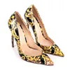 Pumps Women 288 Fashion Brand Printed Sexy Pointed Toe 12/10/8/6 Cm Stiletto Nude High Heels Dress Shoes Size 42 43 45 2 80