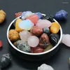 Подвесные ожерелья Gemstone Lucky Adcorn для декора хрустальные кедровые орехи камень резьба фрукты мини -безделушки заживление аксессуары дома украшение