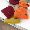 Beanie/Skull Caps Street Dance Woolen Hat Teamwang Men's and Women's Korean Edition Versatile Orange Knitted Guapi Cold Hat Trend J230823