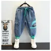 Clothing Sets Children Spring Autumn Clothes Kids Fashion Boys LongSleeved SweaterJeans Pants 2Pcs Suits Tracksuits 230823